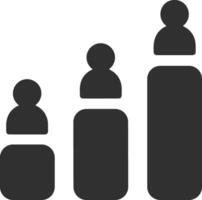 Chart icon symbol image for data statistic analysis illustration vector