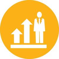 Chart icon symbol image for data statistic analysis illustration vector