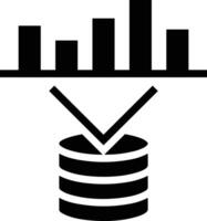 Chart icon symbol image for data statistic analysis illustration vector