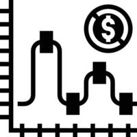 Chart icon symbol image for data statistic analysis illustration vector