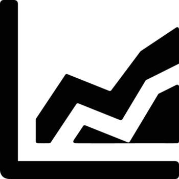 Chart icon symbol image for data statistic analysis illustration vector