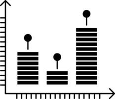 Chart icon symbol image for data statistic analysis illustration vector