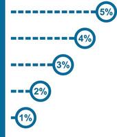 Chart icon symbol image for data statistic analysis illustration vector