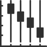 Chart icon symbol image for data statistic analysis illustration vector
