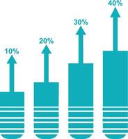 Chart icon symbol image for data statistic analysis illustration vector