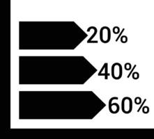 Chart icon symbol image for data statistic analysis illustration vector