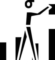 Chart icon symbol image for data statistic analysis illustration vector