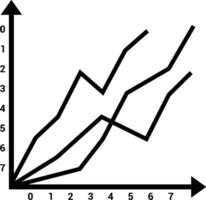 Chart icon symbol image for data statistic analysis illustration vector