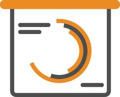 Chart icon symbol image for data statistic analysis illustration vector