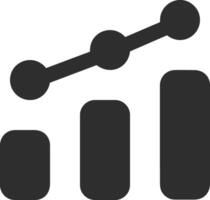 Chart icon symbol image for data statistic analysis illustration vector
