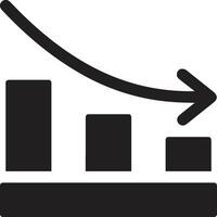 Chart icon symbol image for data statistic analysis illustration vector