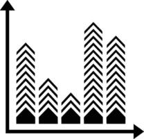 Chart icon symbol image for data statistic analysis illustration vector