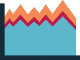 Chart icon symbol image for data statistic analysis illustration vector