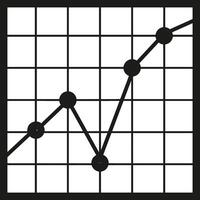 Chart icon symbol image for data statistic analysis illustration vector
