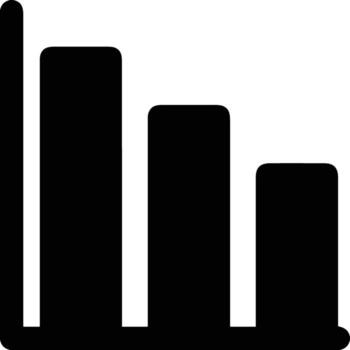 Chart icon symbol image for data statistic analysis illustration vector