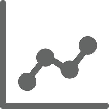 Chart icon symbol image for data statistic analysis illustration vector