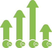 Chart icon symbol image for data statistic analysis illustration vector