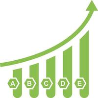 Chart icon symbol image for data statistic analysis illustration vector