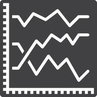 Chart icon symbol image for data statistic analysis illustration vector