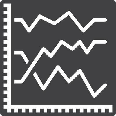 Chart icon symbol image for data statistic analysis illustration