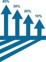 Chart icon symbol image for data statistic analysis illustration vector