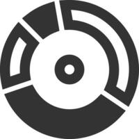 Chart icon symbol image for data statistic analysis illustration vector