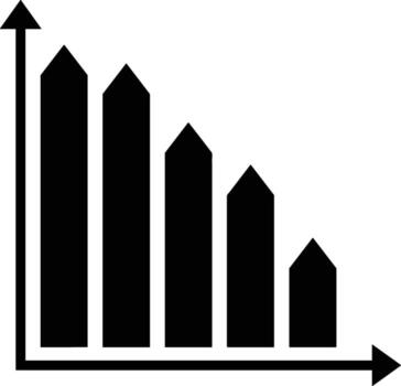 Chart icon symbol image for data statistic analysis illustration vector