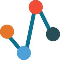 Chart icon symbol image for data statistic analysis illustration vector