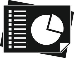 Chart icon symbol image for data statistic analysis illustration vector