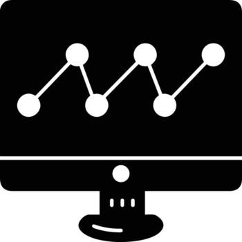 Chart icon symbol image for data statistic analysis illustration vector