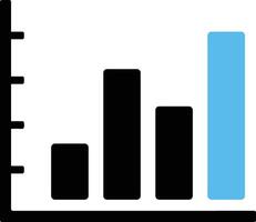 Chart icon symbol image for data statistic analysis illustration vector