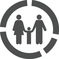Chart icon symbol image for data statistic analysis illustration vector