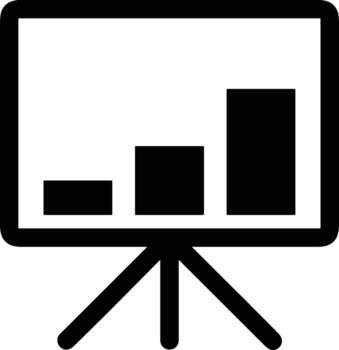 Chart icon symbol image for data statistic analysis illustration vector