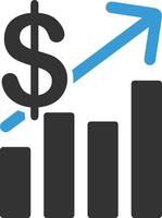 Chart icon symbol image for data statistic analysis illustration vector