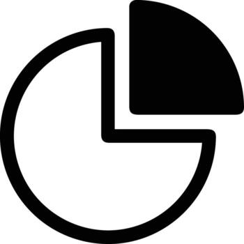 gráfico icono símbolo imagen para datos estadística análisis ilustración vector