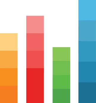 Chart icon symbol image for data statistic analysis illustration vector