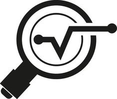 Chart icon symbol image for data statistic analysis illustration vector
