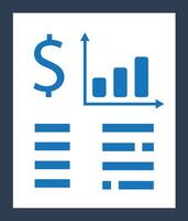Chart icon symbol image for data statistic analysis illustration vector