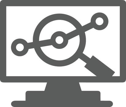 Chart icon symbol image for data statistic analysis illustration vector