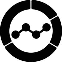 Chart icon symbol image for data statistic analysis illustration vector