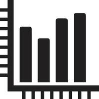Chart icon symbol image for data statistic analysis illustration vector