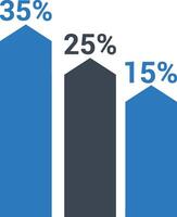 Chart icon symbol image for data statistic analysis illustration vector