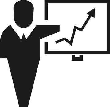 Chart icon symbol image for data statistic analysis illustration vector