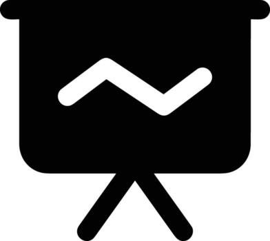 Chart icon symbol image for data statistic analysis illustration vector