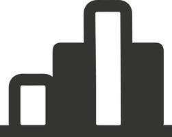Chart icon symbol image for data statistic analysis illustration vector