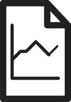 Chart icon symbol image for data statistic analysis illustration vector