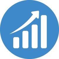 Chart icon symbol image for data statistic analysis illustration vector