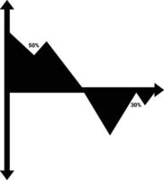 Chart icon symbol image for data statistic analysis illustration vector