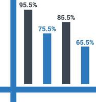 Chart icon symbol image for data statistic analysis illustration vector