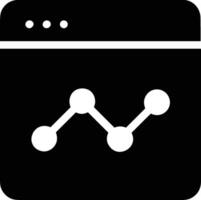 Chart icon symbol image for data statistic analysis illustration vector
